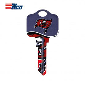 NFL Tampa Bay Buccaneers 3D Schlage SC1 key blank